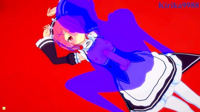 Re –Zero 3D Hentai – Ram & Rem Enjoy Intense Teen Sex With Big Boobs Creampie