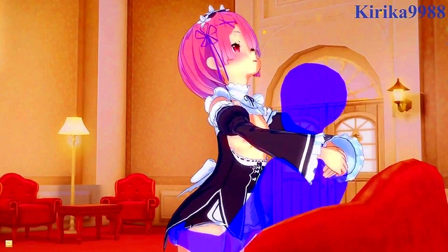Re –Zero 3D Hentai – Ram & Rem Enjoy Intense Teen Sex With Big Boobs Creampie