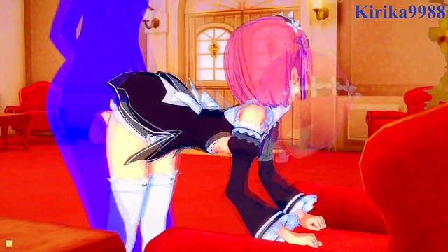 Re –Zero 3D Hentai – Ram & Rem Enjoy Intense Teen Sex With Big Boobs Creampie