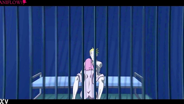 Sakura Haruno Cheats With Jiji for Hot Anal Sex & Blowjob Behind Bars