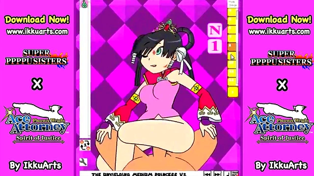 Rayfa from PPPPU Gets naughty in Ace Attorney Anime Style Hentai