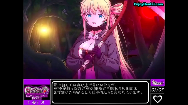 Shinigami Goddess enchants Anime Dude for Hot Hentai Action