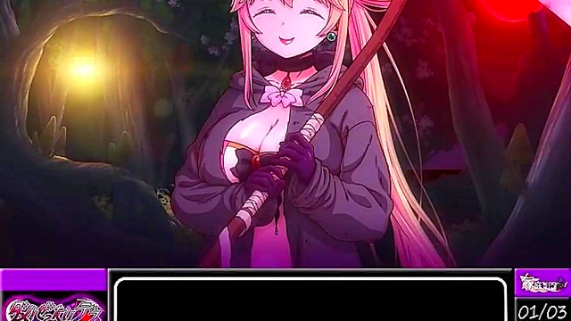 Shinigami Goddess enchants Anime Dude for Hot Hentai Action