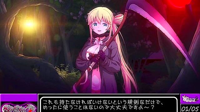 Shinigami Goddess enchants Anime Dude for Hot Hentai Action