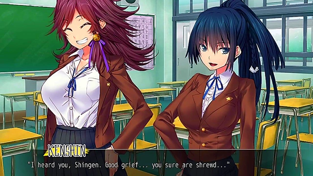 Busty Commander Babes Seduce in Ecchi Anime Game Adventures