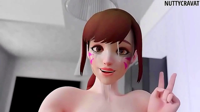 Mercy Deepthroats After D.Va for Intense Hentai Action