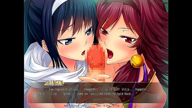 Busty Commander Babes Seduce in Ecchi Anime Game