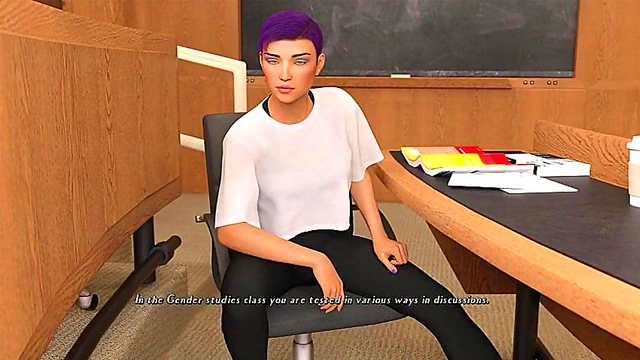 3D Anime Visual Novel – Being a Dick - Hot Hentai Gameplay Action