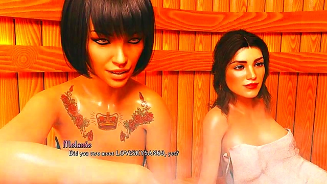 Sauna Sex & Passionate Kissing in Being a DIK's Latest 3D Anime Adventure