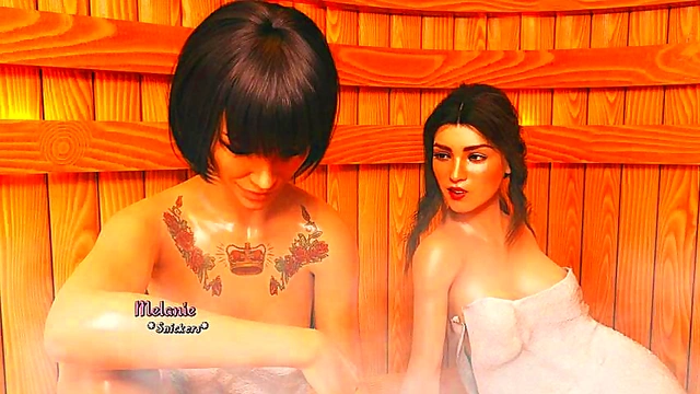 Sauna Sex & Passionate Kissing in Being a DIK's Latest 3D Anime Adventure