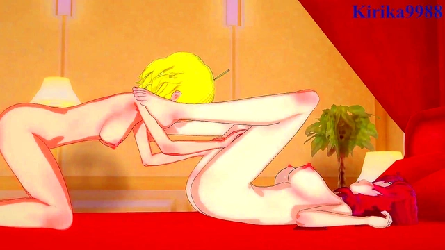 Intense Lesbian Play & Futanari Sex With Big-Busted Anime Girls Ange & Hilda