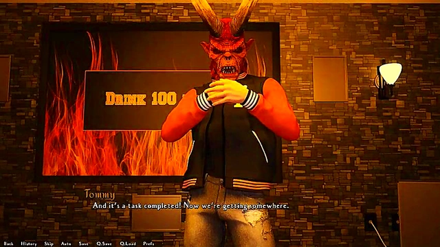 Glorious Day – 3D Anime Chick Debates Dik Choices in naughty Visual Novel Scene