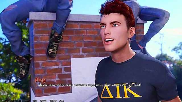 Glorious Day – 3D Anime Chick Debates Dik Choices in naughty Visual Novel Scene