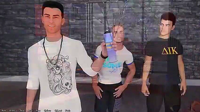 Glorious Day – 3D Anime Chick Debates Dik Choices in naughty Visual Novel Scene