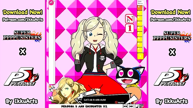 Ann Takamaki from Persona 5 Gets Seductive in Hot Hentai Action