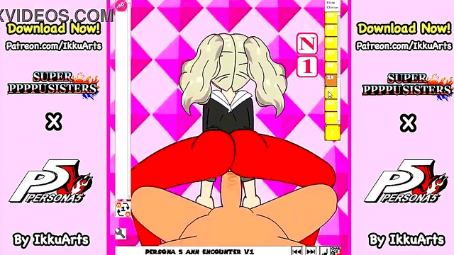 Ann Takamaki from Persona 5 Gets Seductive in Hot Hentai Action