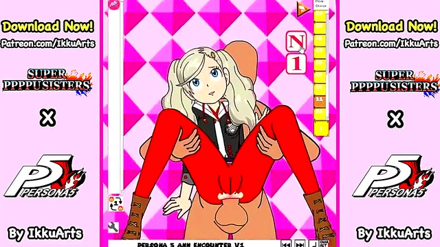 Ann Takamaki from Persona 5 Gets Seductive in Hot Hentai Action