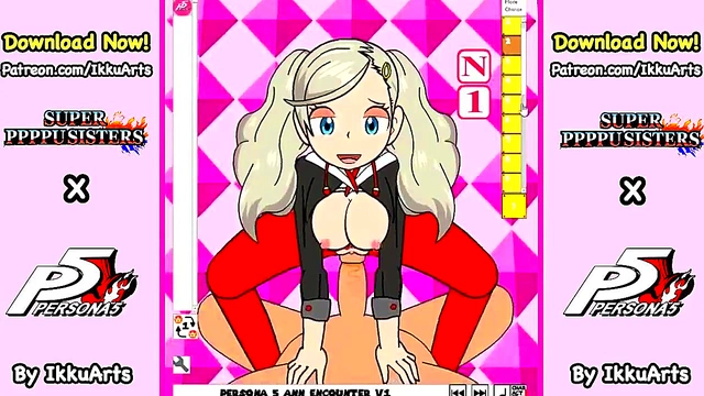 Ann Takamaki from Persona 5 Gets Seductive in Hot Hentai Action
