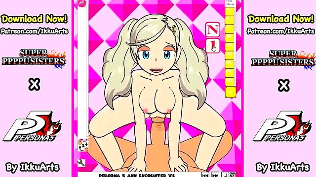 Ann Takamaki from Persona 5 Gets Seductive in Hot Hentai Action
