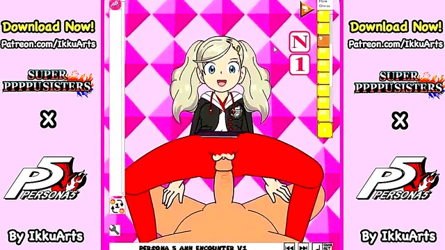 Ann Takamaki from Persona 5 Gets Seductive in Hot Hentai Action