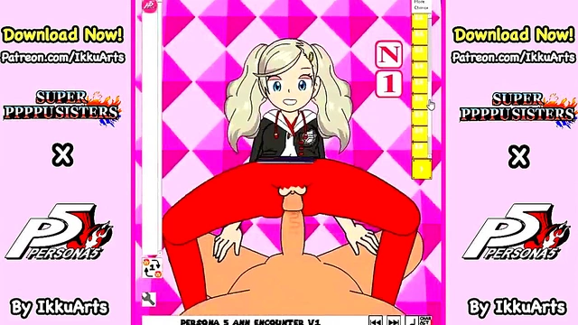 Ann Takamaki from Persona 5 Gets Seductive in Hot Hentai Action