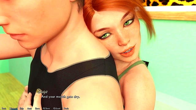 Busty Redhead Sorority Prez Deepthroats Freshman’s Huge Dick & Swallows Thick Cum