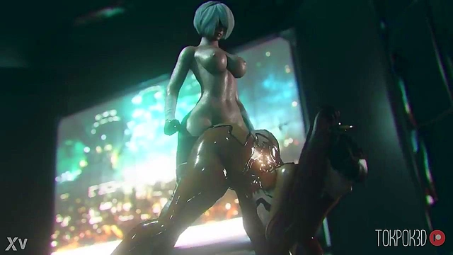 Eve & 2B's 3D Hentai Adventure – Big-Ass Doggy Style & Deep Throat Creampie