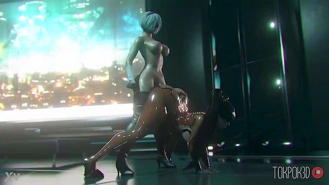 Eve & 2B's 3D Hentai Adventure – Big-Ass Doggy Style & Deep Throat Creampie