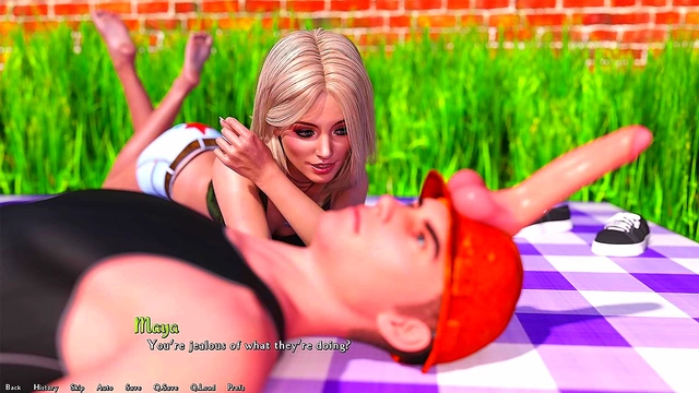 Blonde College Step Sister Tempts Step Bro With Curves for outdoor Big Dick Action & Creampie