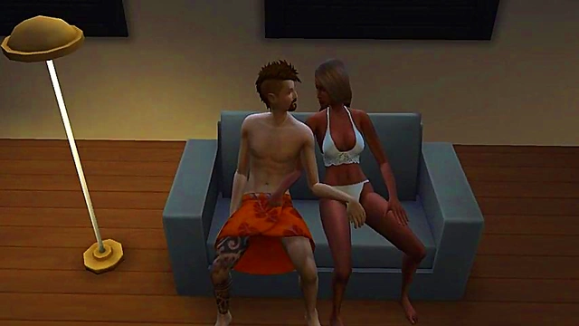 Cute Girl Seduces Ukupanipo for steamy 3D Hentai Game Action