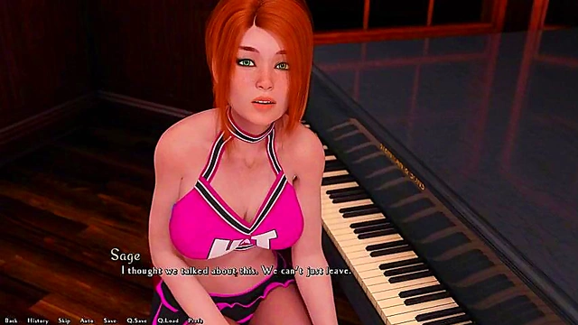 3D Hentai Anime Chick Rides Dick in Visual Novel Fantasy Scene