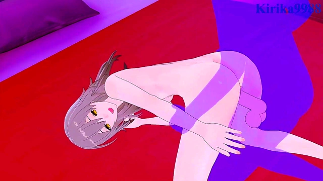 Honkai Star Rail – Trailblazer & March 7th Enjoy Intense 3D Anime Sex With Big Boobs Creampie