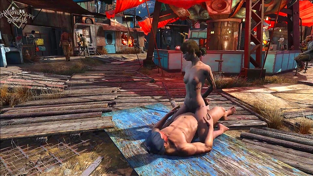 Brunette Anime Babe Fucks Hard In Public Diamond City Fallout 4 Scene