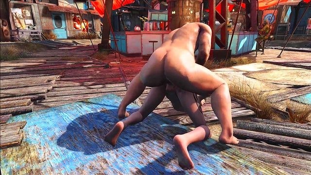 Brunette Anime Babe Fucks Hard In Public Diamond City Fallout 4 Scene