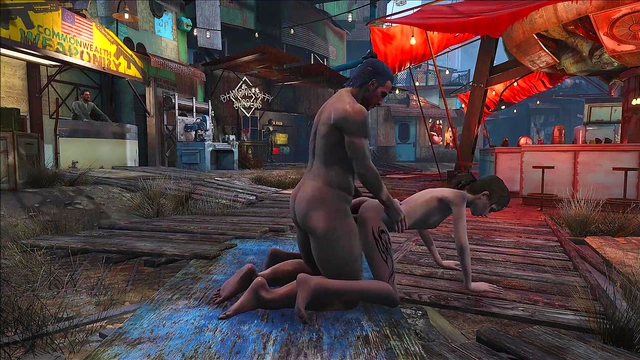 Brunette Anime Babe Fucks Hard In Public Diamond City Fallout 4 Scene