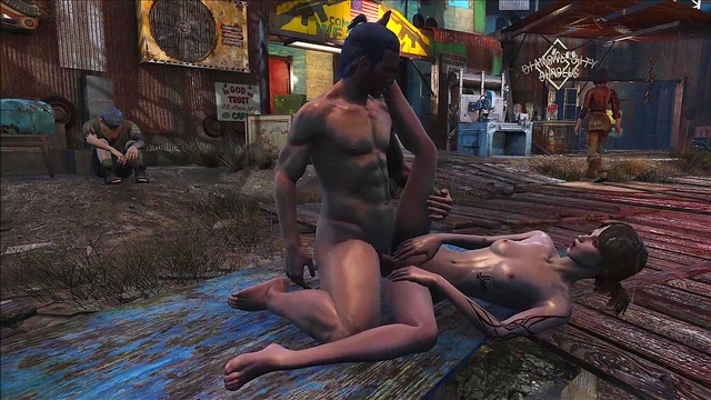 Brunette Anime Babe Fucks Hard In Public Diamond City Fallout 4 Scene