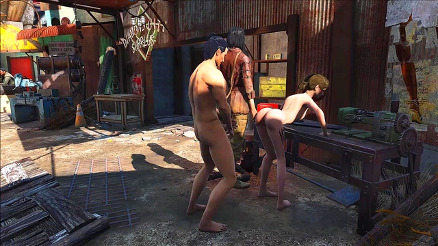 Brunette Anime Babe Fucks Hard In Public Diamond City Fallout 4 Scene