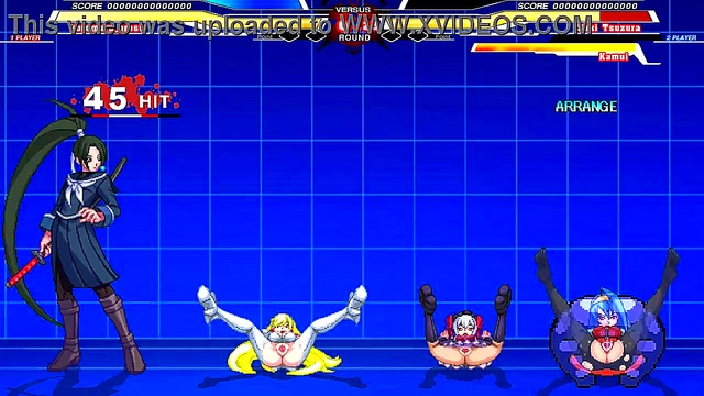 Hentai Anime Sex Battle – Kuromaru vs ARCANA HEART for Intense Cumshot Action