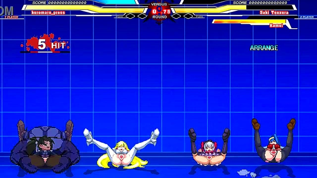 Hentai Anime Sex Battle – Kuromaru vs ARCANA HEART for Intense Cumshot Action