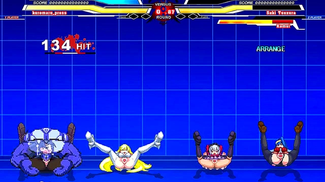 Hentai Anime Sex Battle – Kuromaru vs ARCANA HEART for Intense Cumshot Action