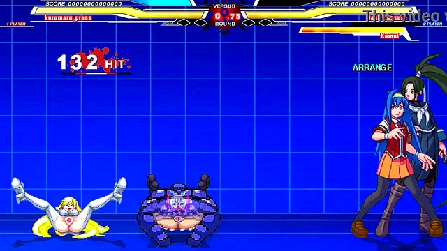 Hentai Anime Sex Battle – Kuromaru vs ARCANA HEART for Intense Cumshot Action