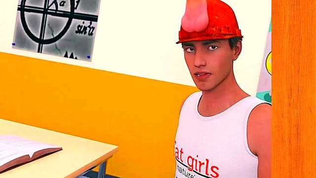 Milf Teacher Tempts Nerd Student in 3D Anime Visual NovelAdventure