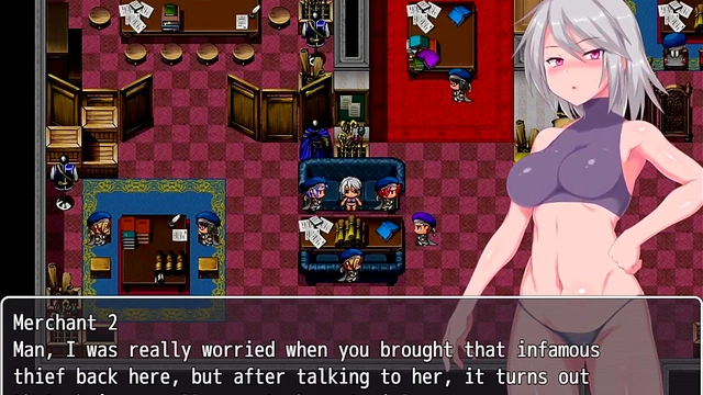 Grace's Humiliating Exhibition in Labyrinth Town’s Hentai GameAdventure