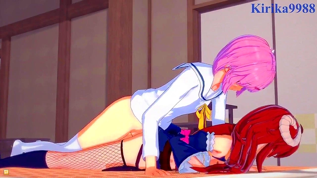 Shamiko & Momo's Intense Futanari Action in The Demon Girl Next Door