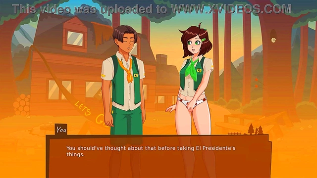 Dirty Panties at Camp Mourning Wood – 3D Anime Couples Get Intimate