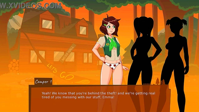 Dirty Panties at Camp Mourning Wood – 3D Anime Couples Get Intimate