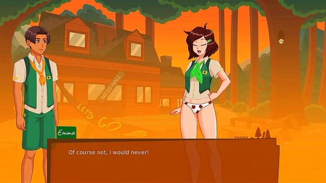 Dirty Panties at Camp Mourning Wood – 3D Anime Couples Get Intimate