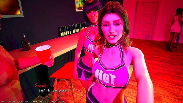 Busty 3D Anime Girls Meet for Dik-Cock Fun & Bukkake Sessions