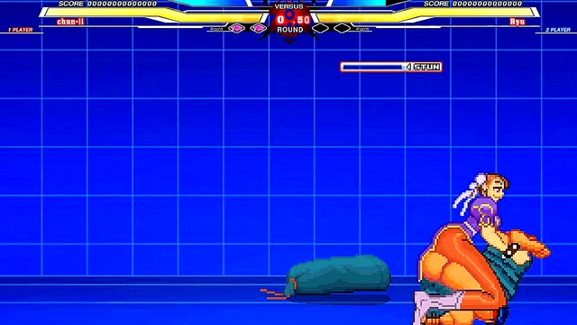 Chun-Li Takes On Long in Intense Hentai Sex Battle With Juicy Cumshot Finale