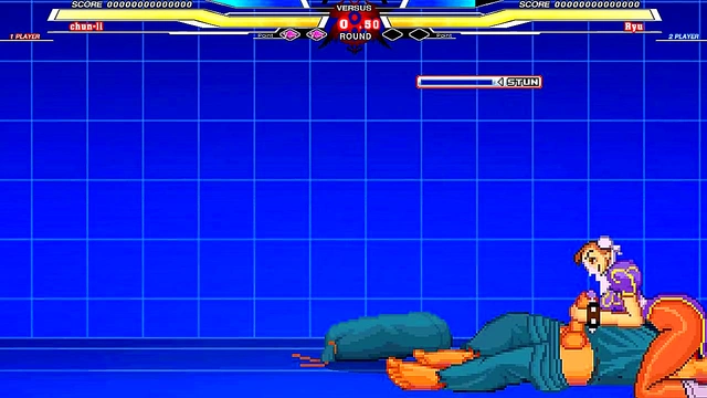 Chun-Li Takes On Long in Intense Hentai Sex Battle With Juicy Cumshot Finale